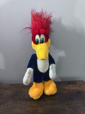 Vintage 14” Woody Woodpecker Plush Toy Universal Studios 1999